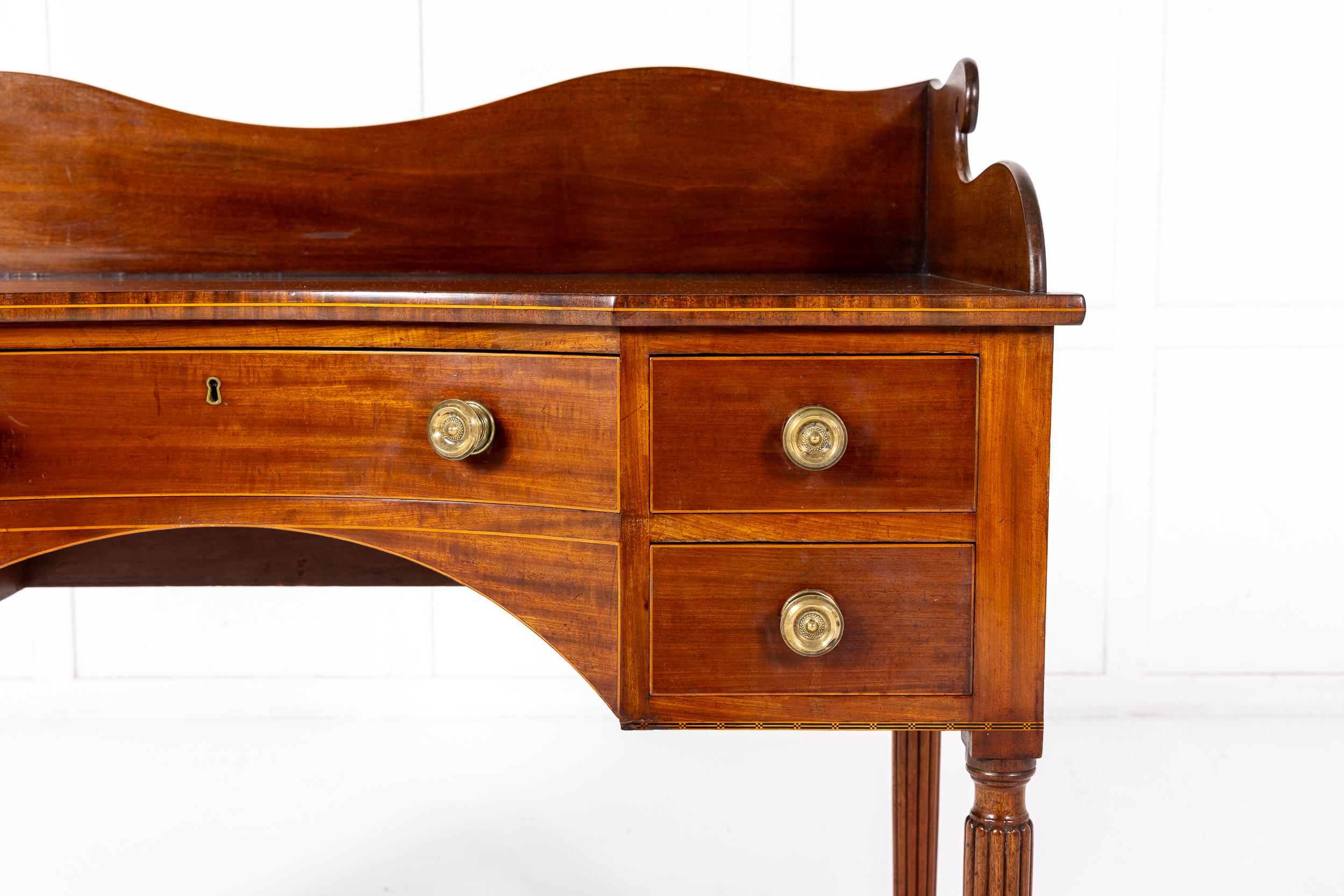 19th Century Late Regency Mahogany Writing Table For Sale