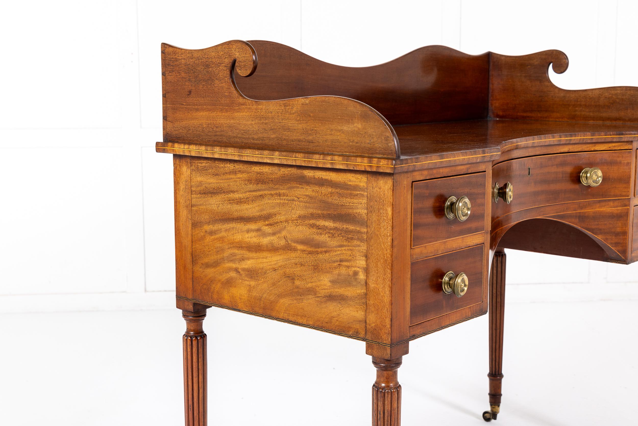 Late Regency Mahogany Writing Table For Sale 2
