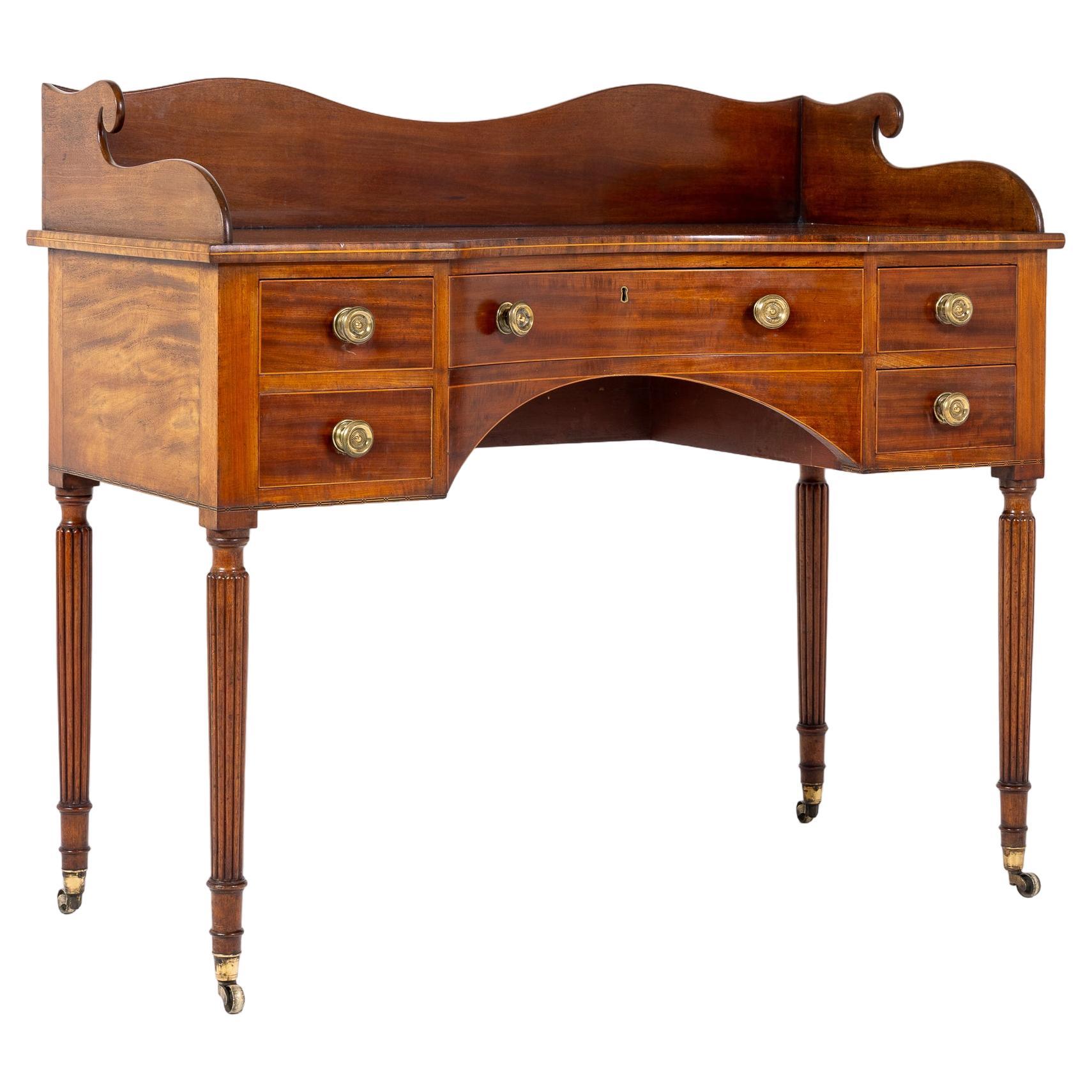 Late Regency Mahogany Writing Table For Sale