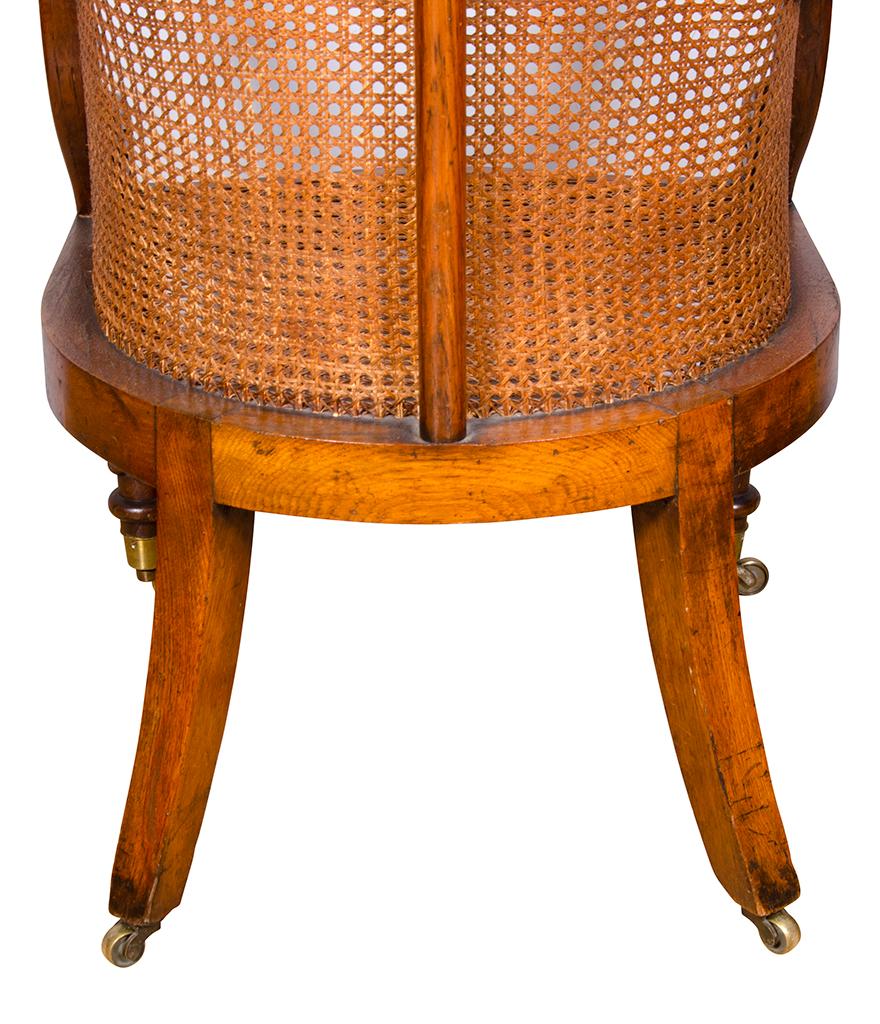 Late Regency Oak and Caned Tub Chair 6