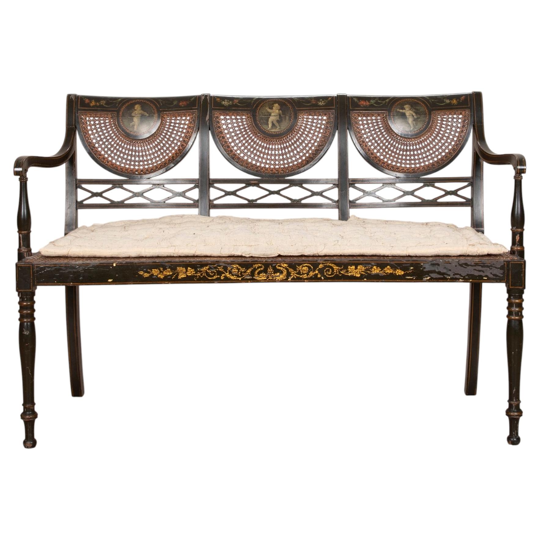Late Regency Original Painted Sofa For Sale