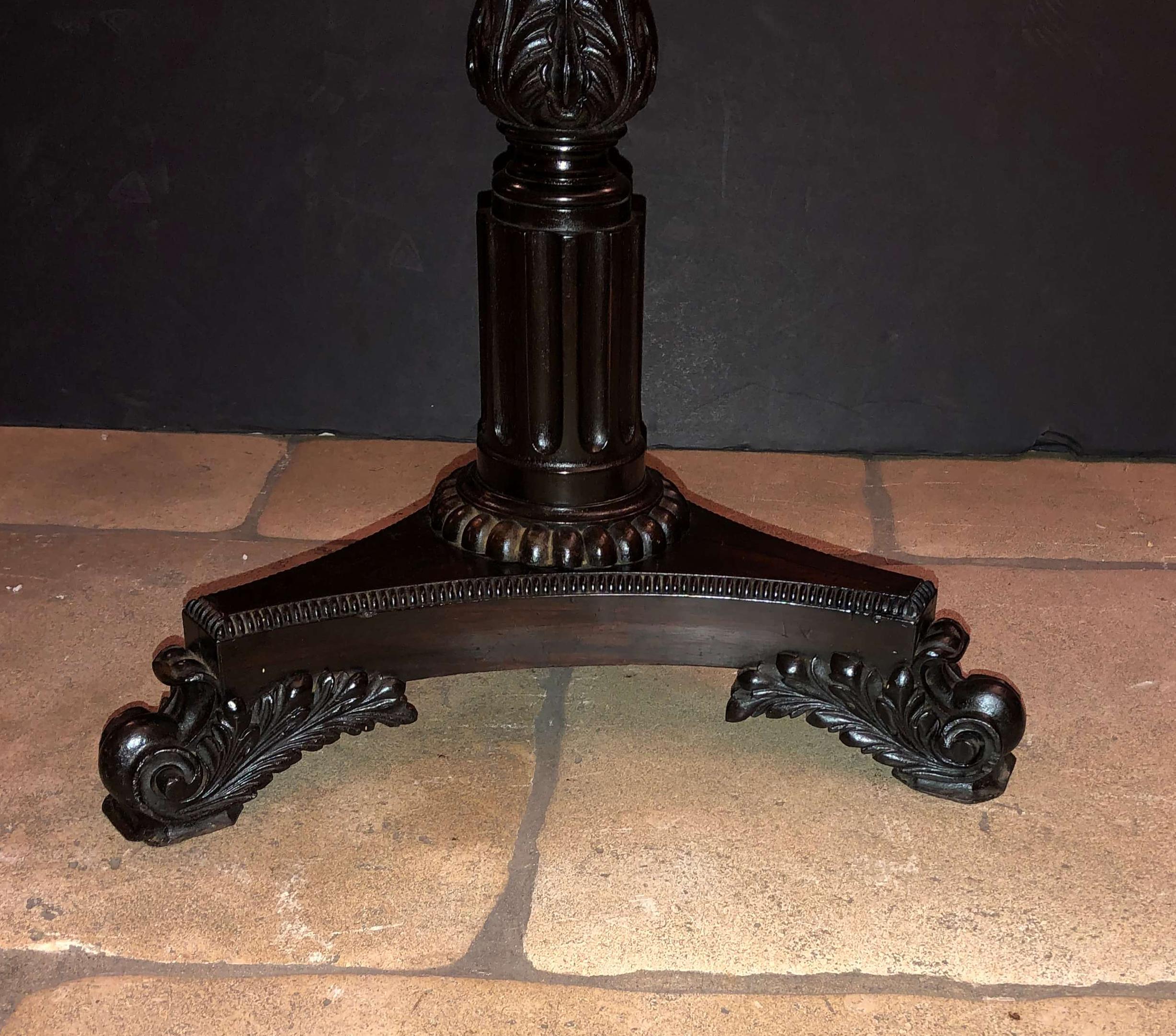 Early 19th Century Late Regency Parquetry Stand
