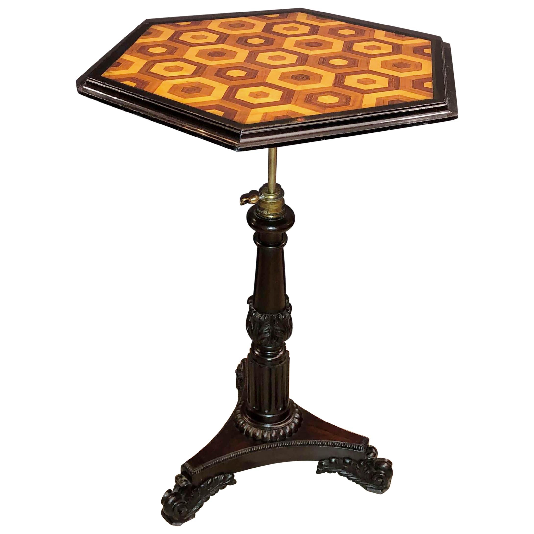 Late Regency Parquetry Stand