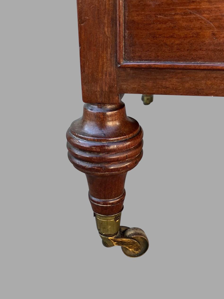 Late Regency Period Mahogany 4 Section Canterbury with Two Drawers 1