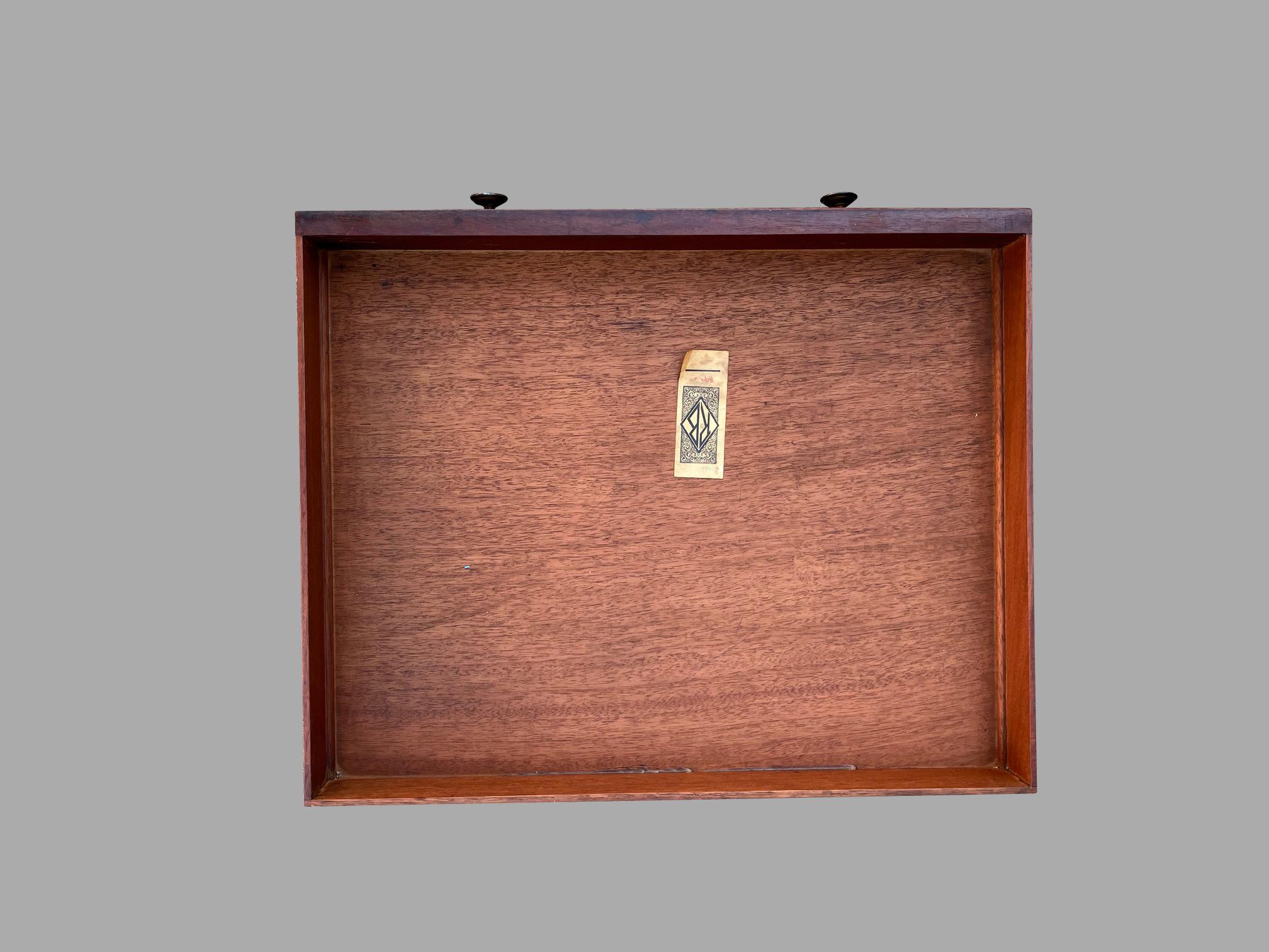 Late Regency Period Mahogany 4 Section Canterbury with Two Drawers 2