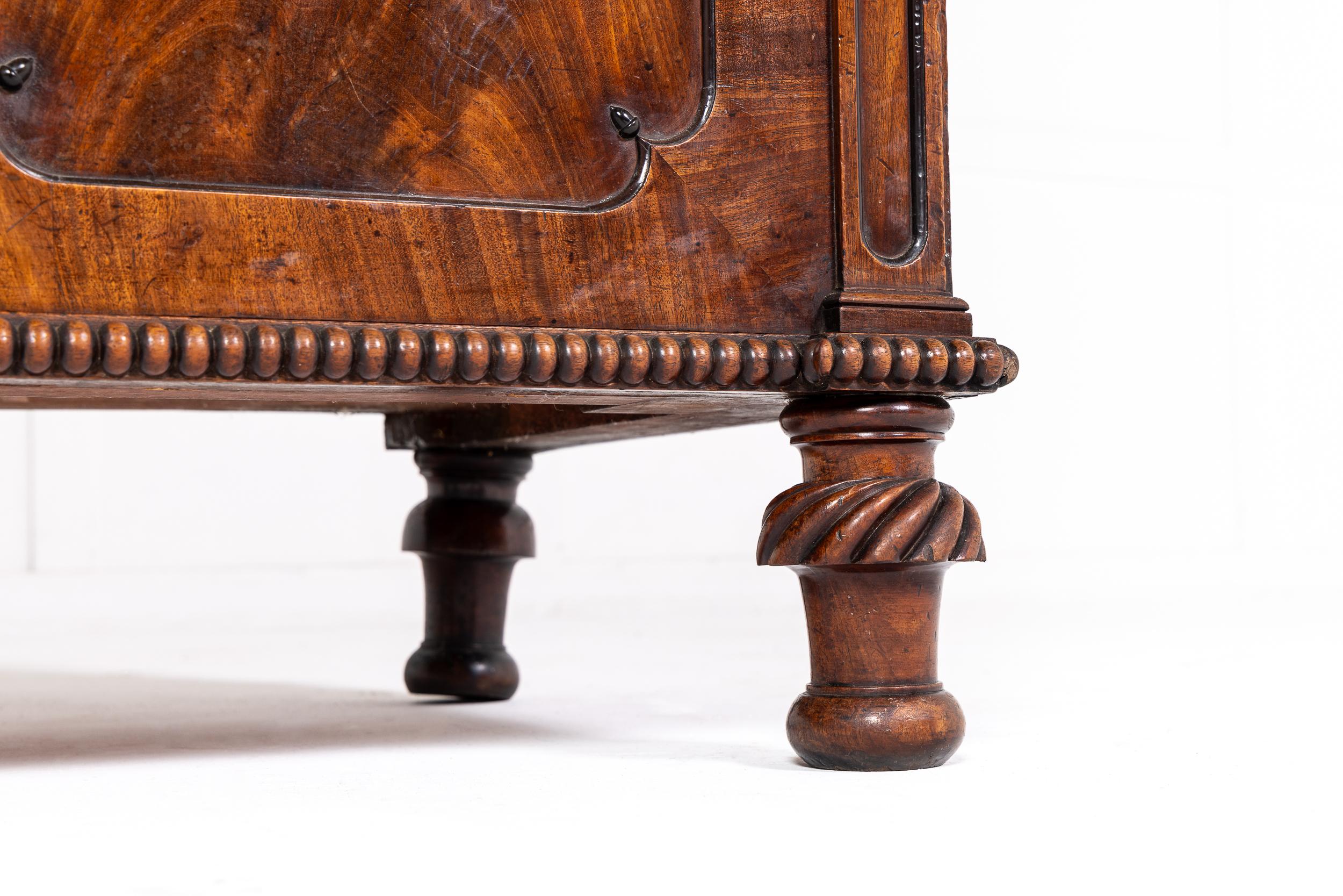 Late Regency Period Mahogany Secretaire Bookcase Circa 1825-30 For Sale 8