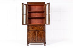 Late Regency Period Mahogany Secretaire Bookcase Circa 1825-30