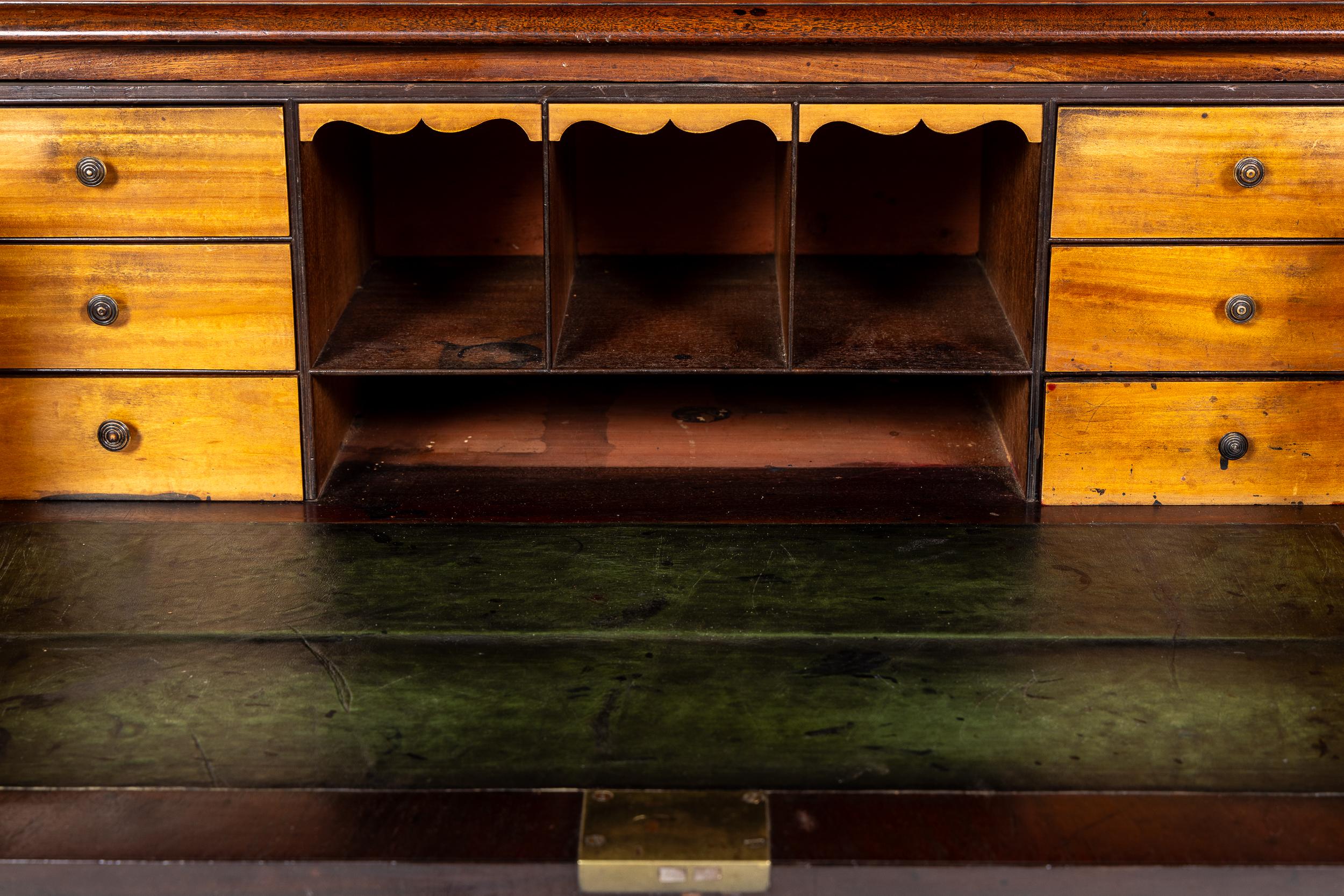 Late Regency Period Mahogany Secretaire Bookcase Circa 1825-30 For Sale 1