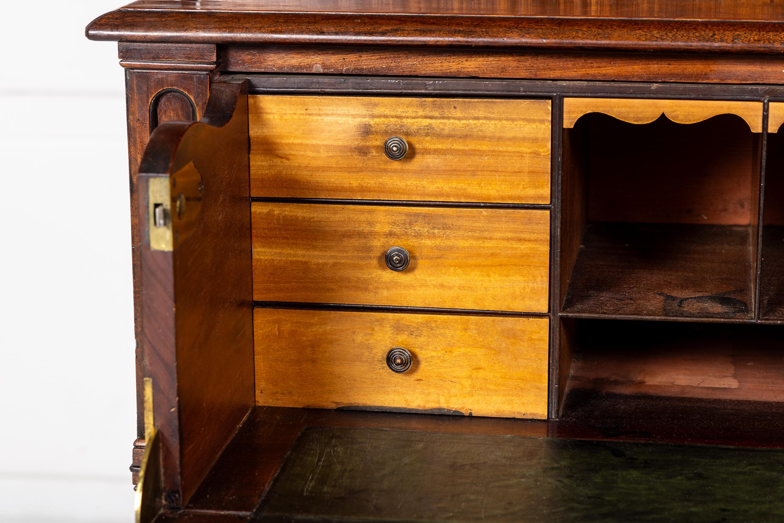 Late Regency Period Mahogany Secretaire Bookcase Circa 1825-30 For Sale 2