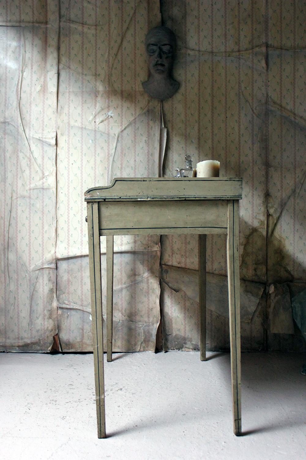 Early 19th Century Late Regency Period Painted Pine Side Table/Washstand, circa 1825-1830
