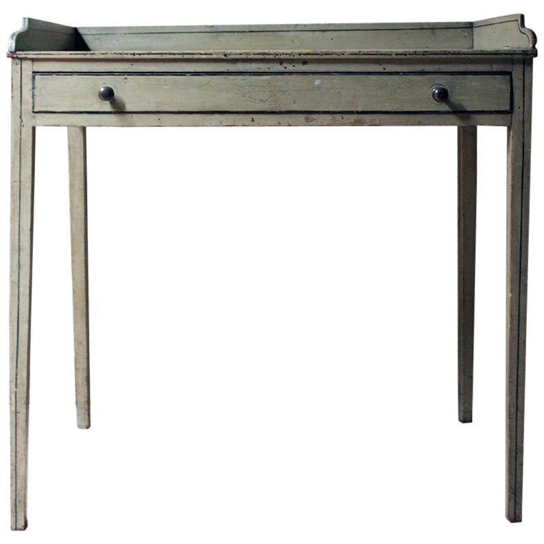 Late Regency Period Painted Pine Side Table/Washstand, circa 1825-1830