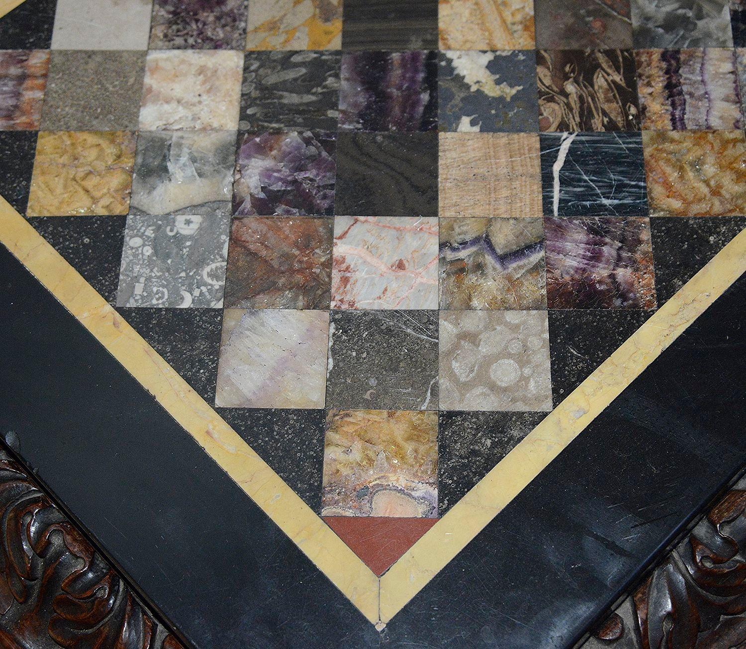 Late Regency period Specimen marble top side table, circa 1820-30 For Sale 1