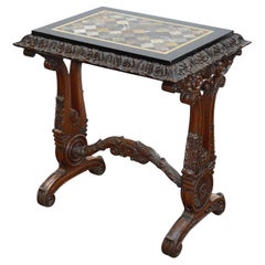 Late Regency period Specimen marble top side table, circa 1820-30