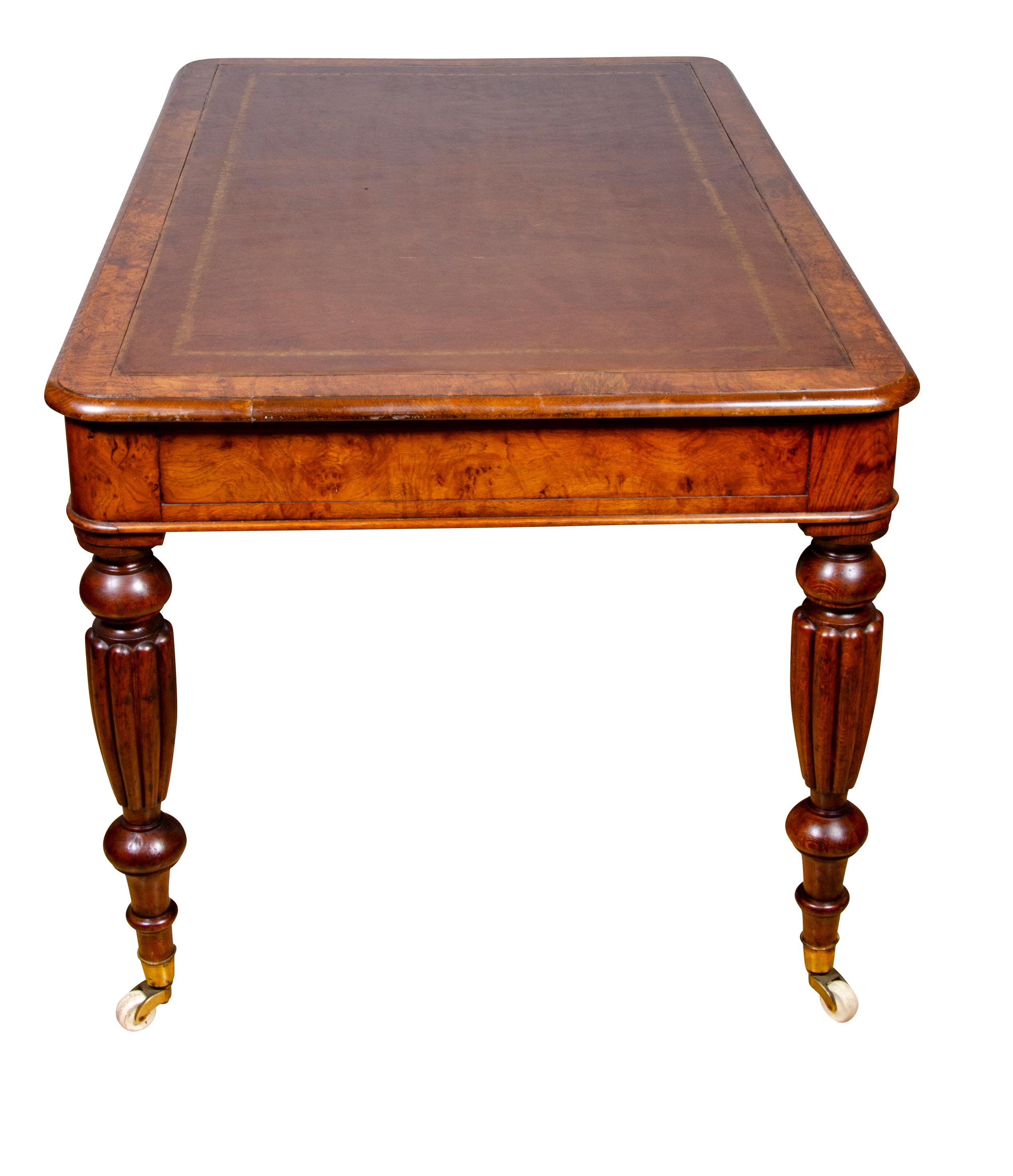 Late Regency Pollard Oak Writing Table 6