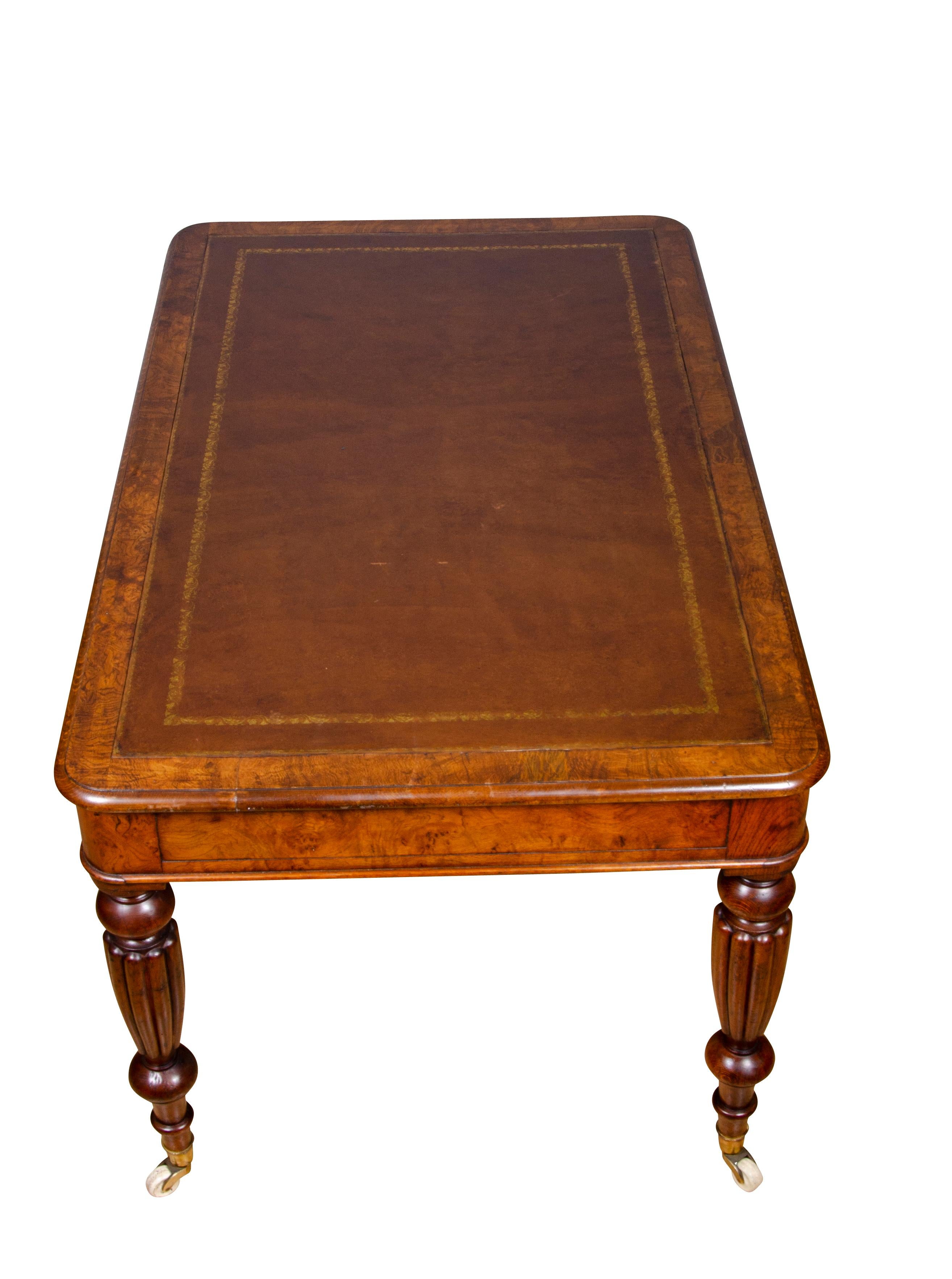 Late Regency Pollard Oak Writing Table 7