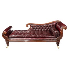 Late Regency Rosewood Chaise Longue