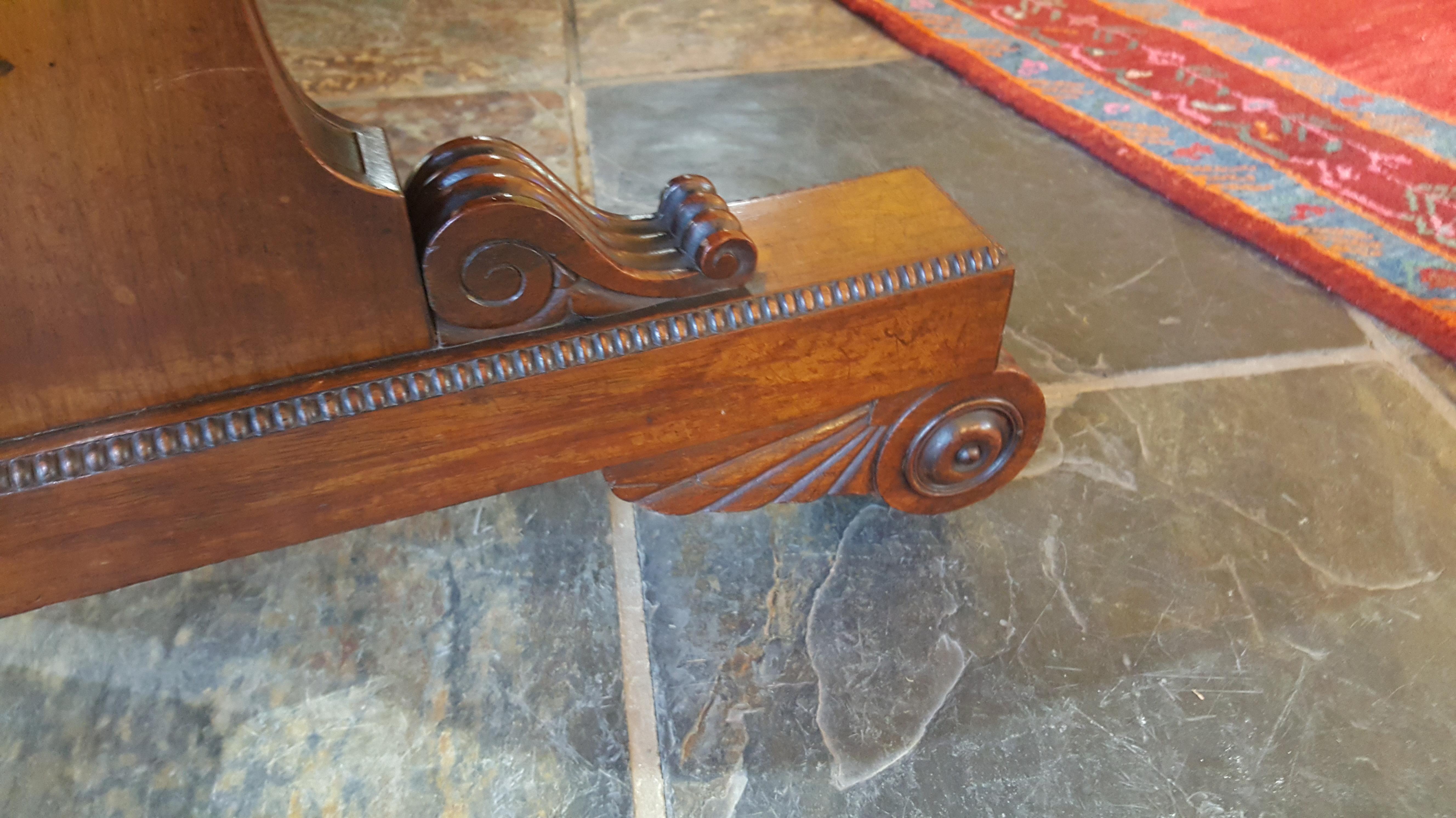 Late Regency Rosewood Library Table In Good Condition For Sale In Altrincham, Cheshire