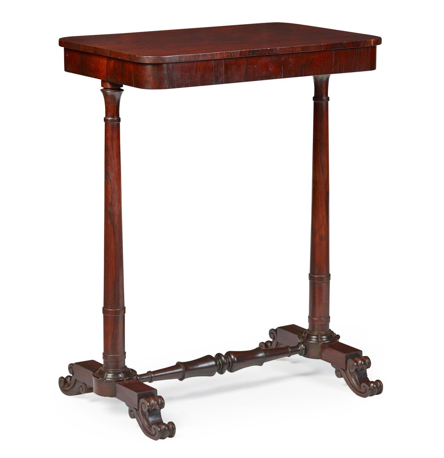 Late Regency Rosewood Occasional Table For Sale 4
