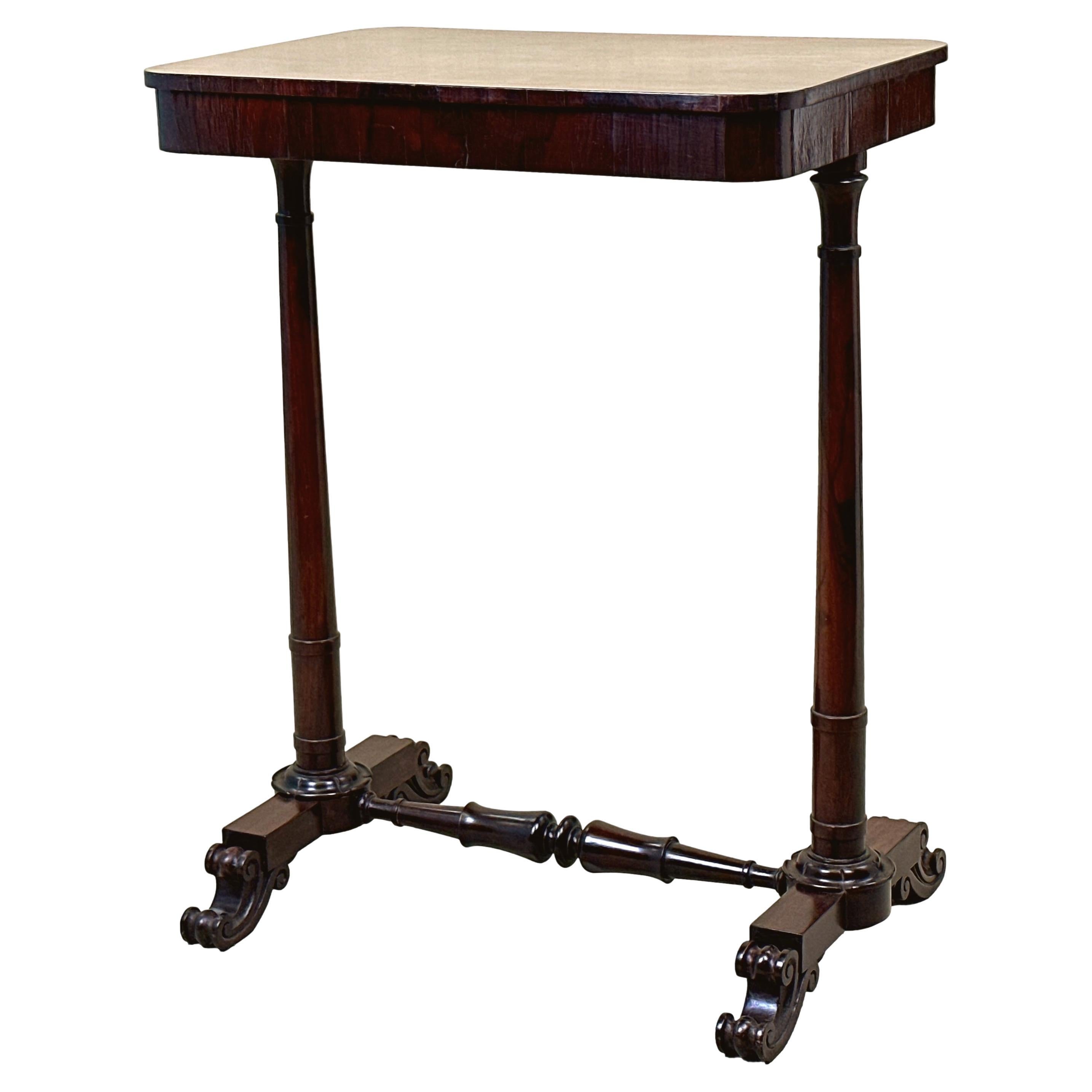 Late Regency Rosewood Occasional Table For Sale