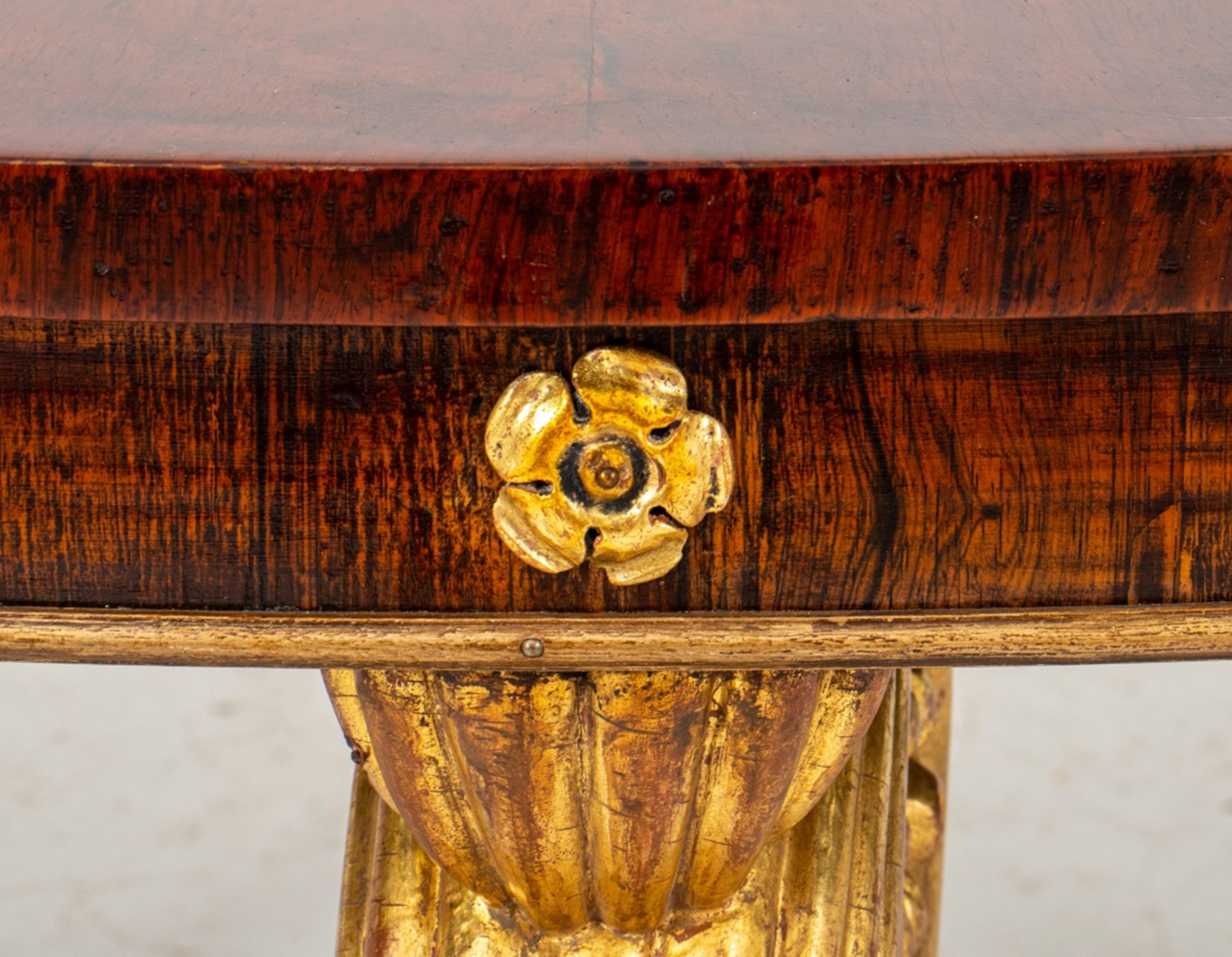 19th Century Late Regency Style Circular Expanding Dining Table