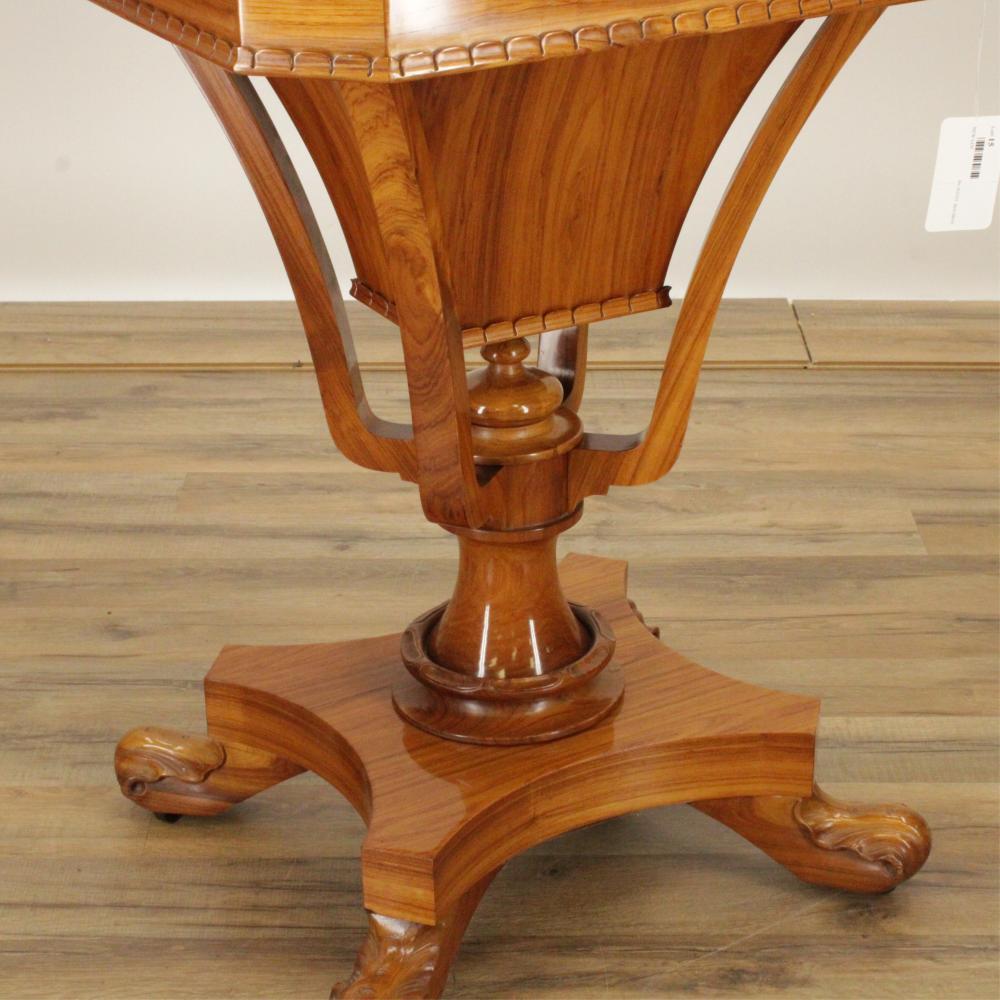 Late Regency Tulipwood & Leather Lift-Top Writing Table 1