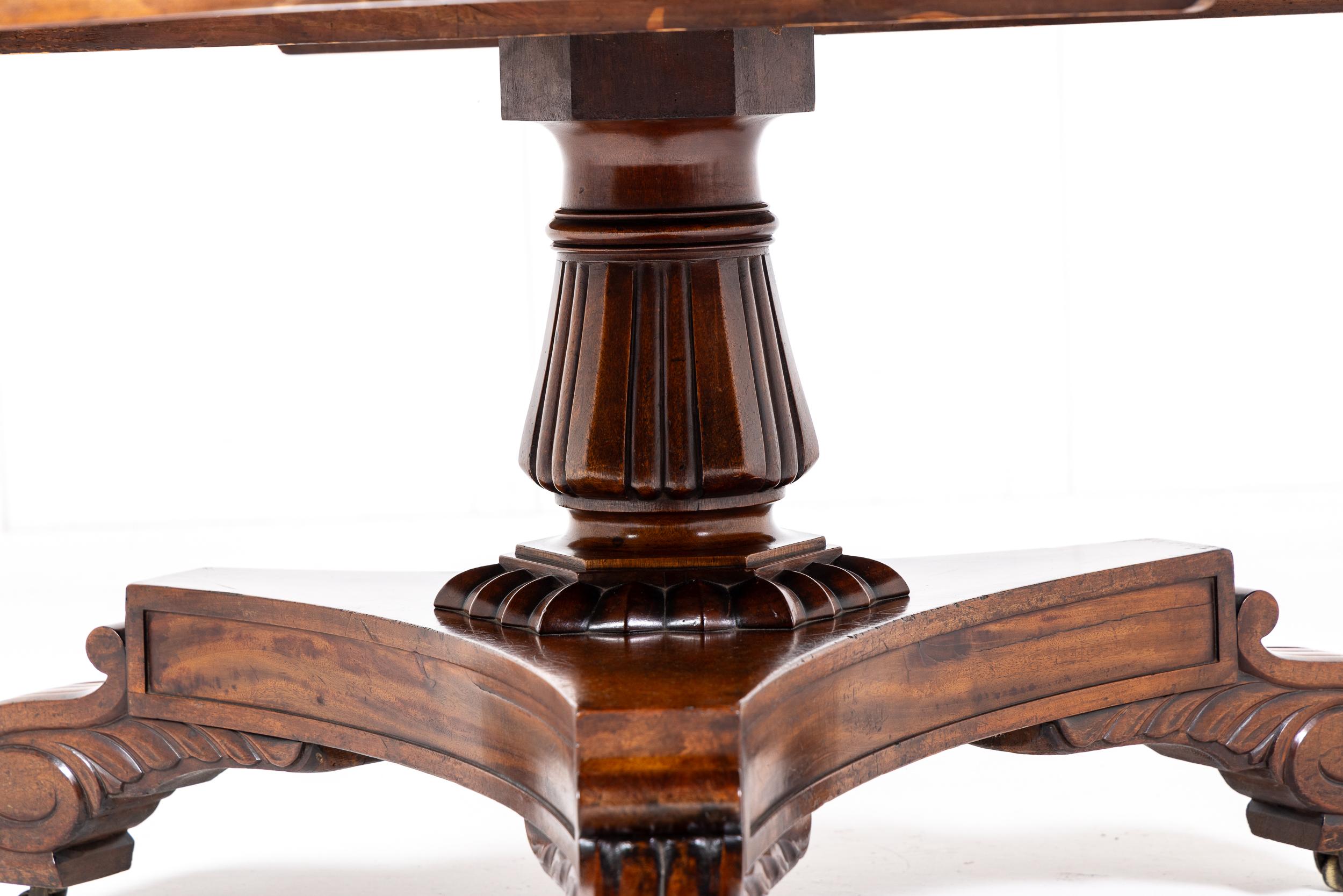 Late Regency/William IV Mahogany Drum/Centre Table In Good Condition For Sale In Gloucestershire, GB