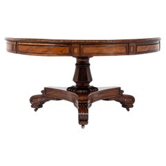 Antique Late Regency/William IV Mahogany Drum/Centre Table