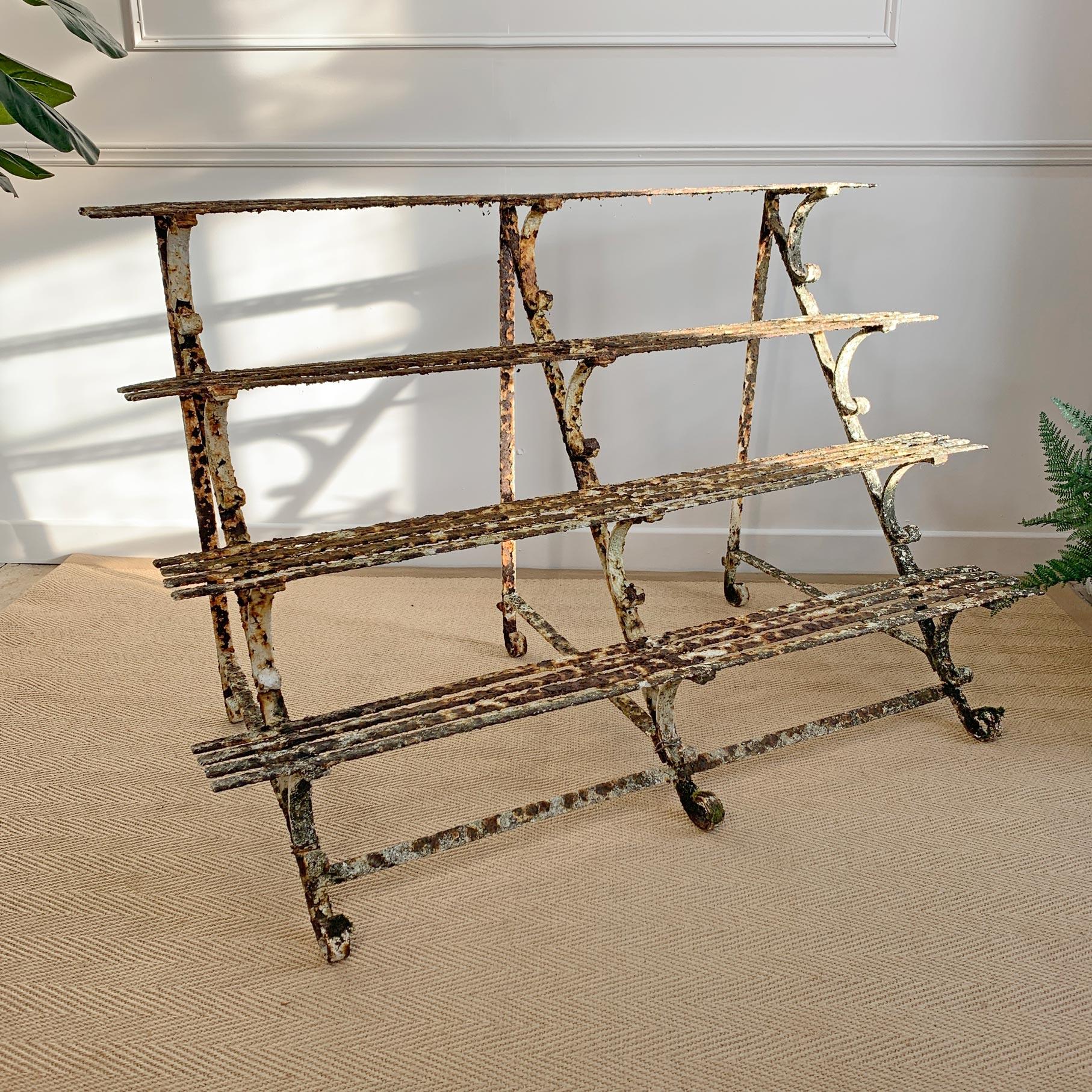 British Late Regency Wrought Iron Plant Stand For Sale