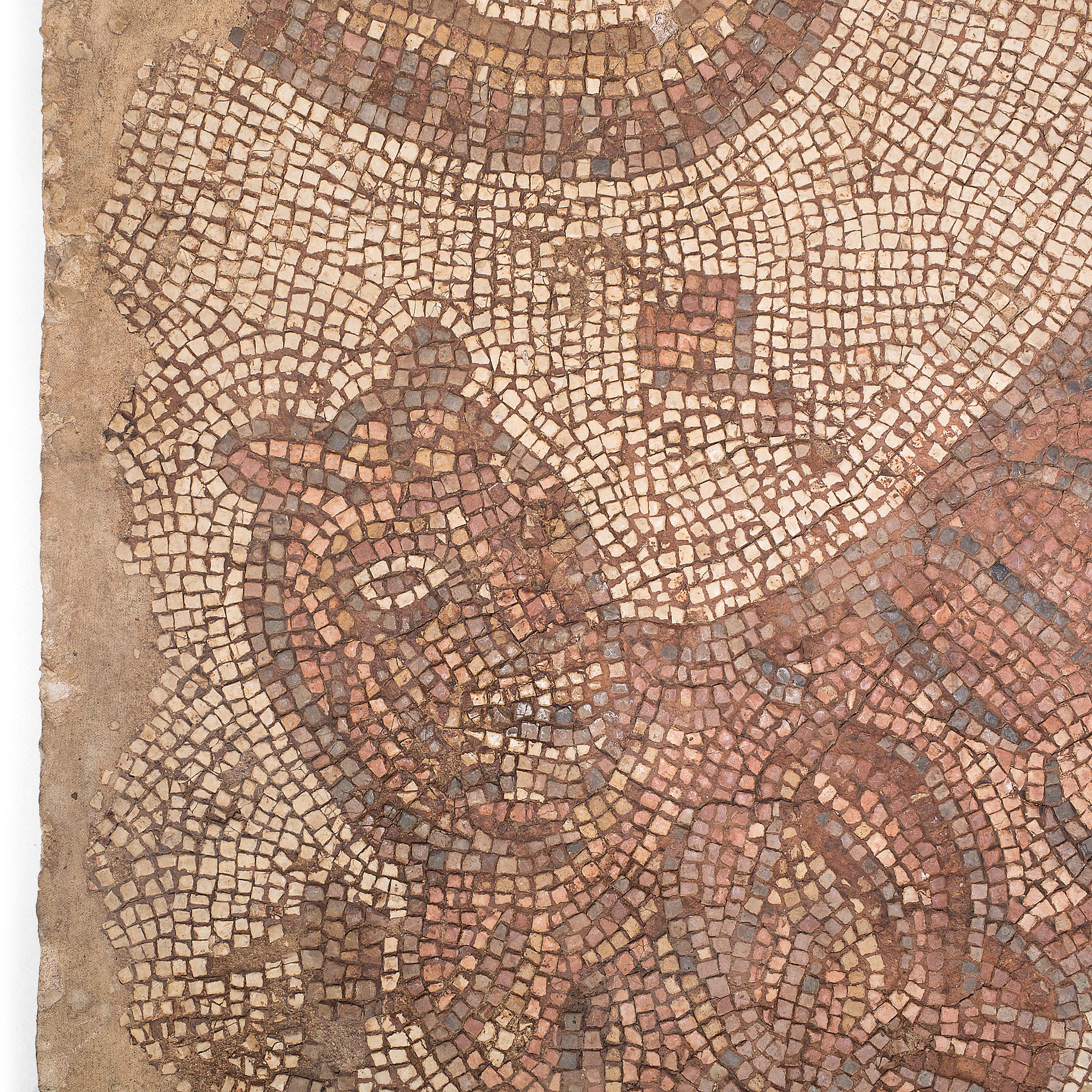 Stone Late Roman Tiger Mosaic Table