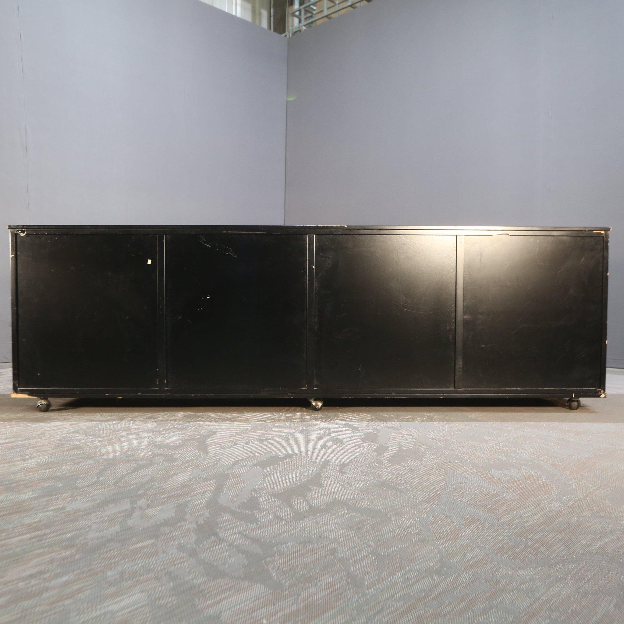 Late Sixties Black and Platinum Sideboard For Sale 2