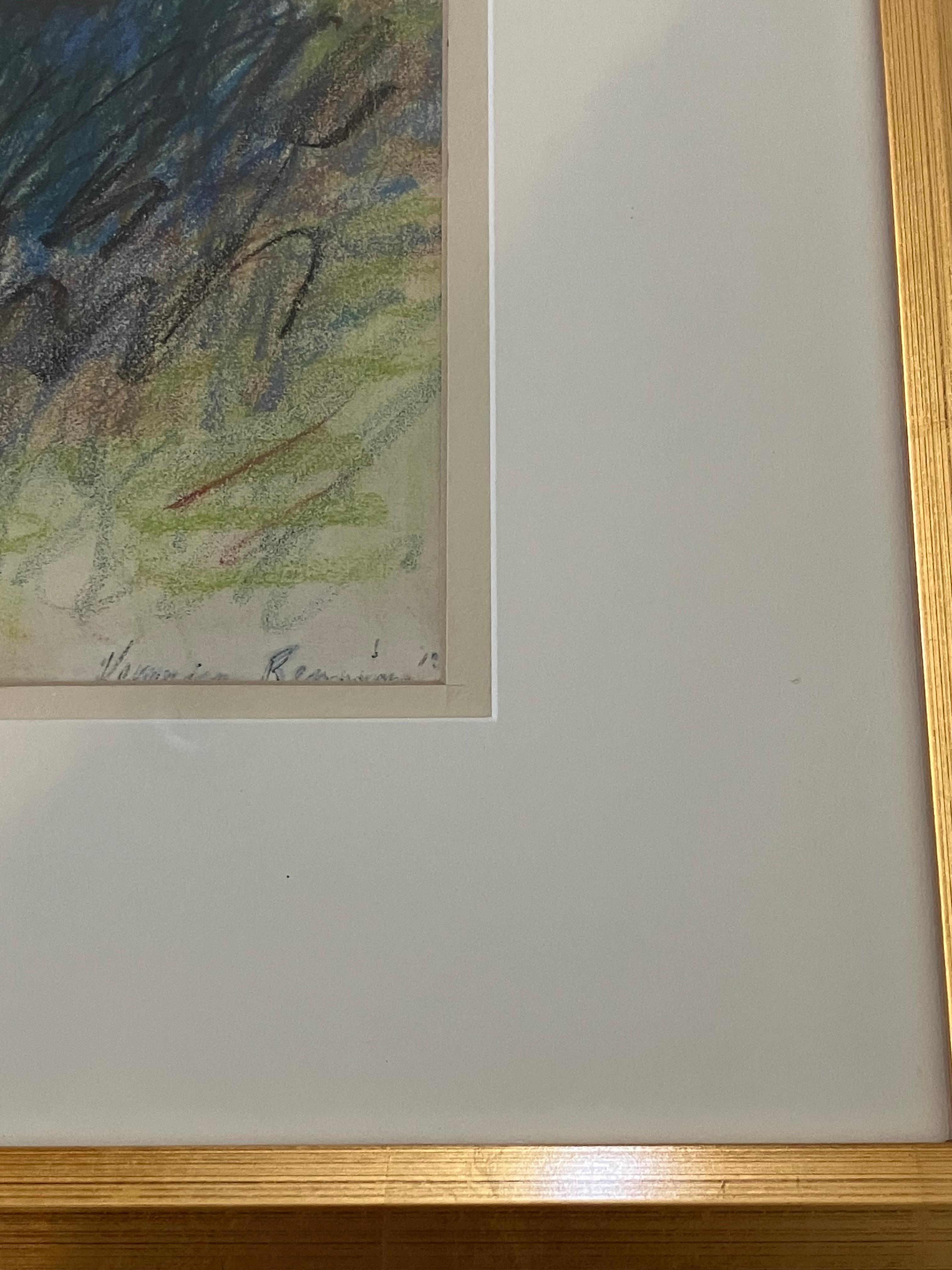 American Late Twentieth Century Abstract Pastel by Veronica Benning For Sale