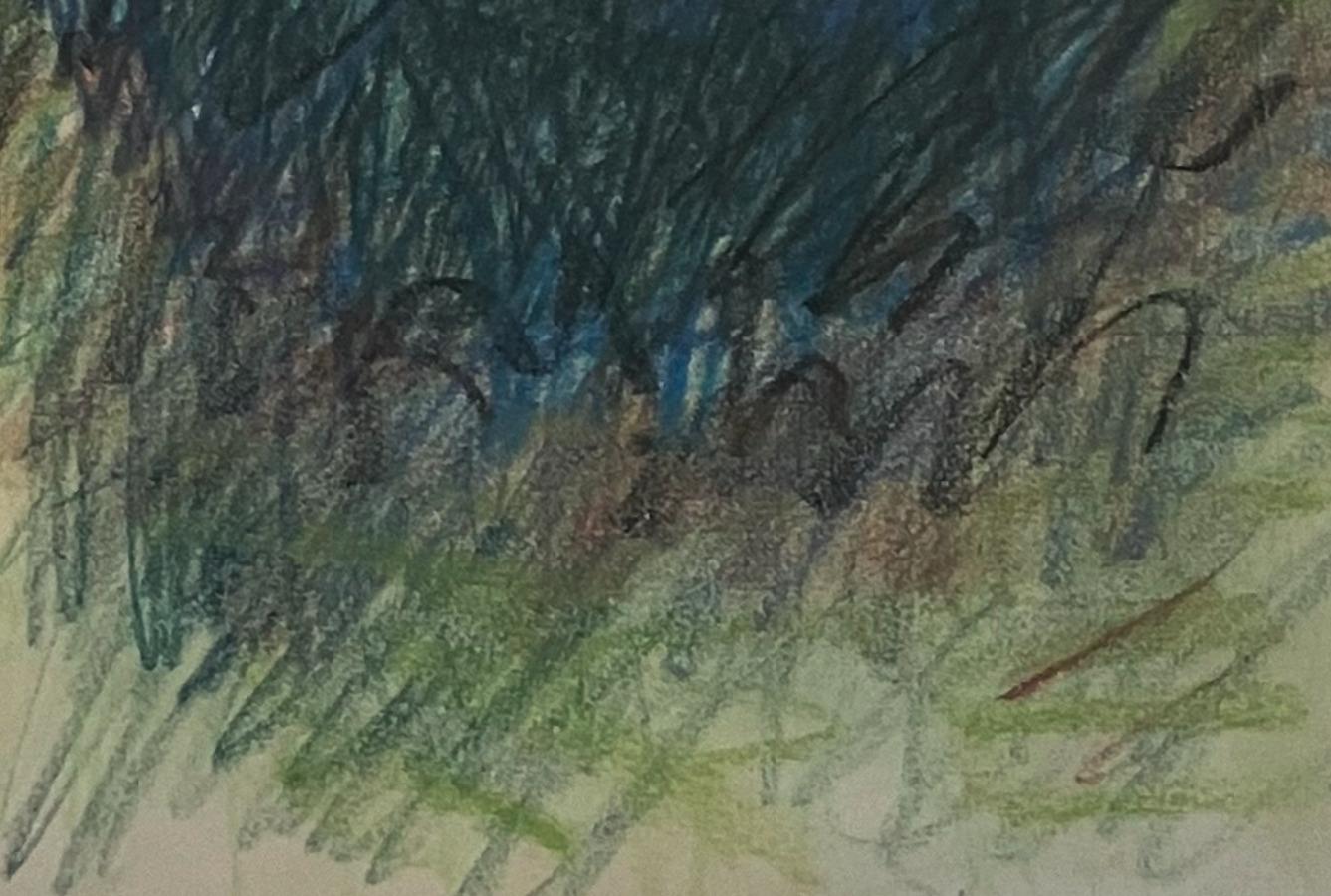 Late Twentieth Century Abstract Pastel by Veronica Benning For Sale 1