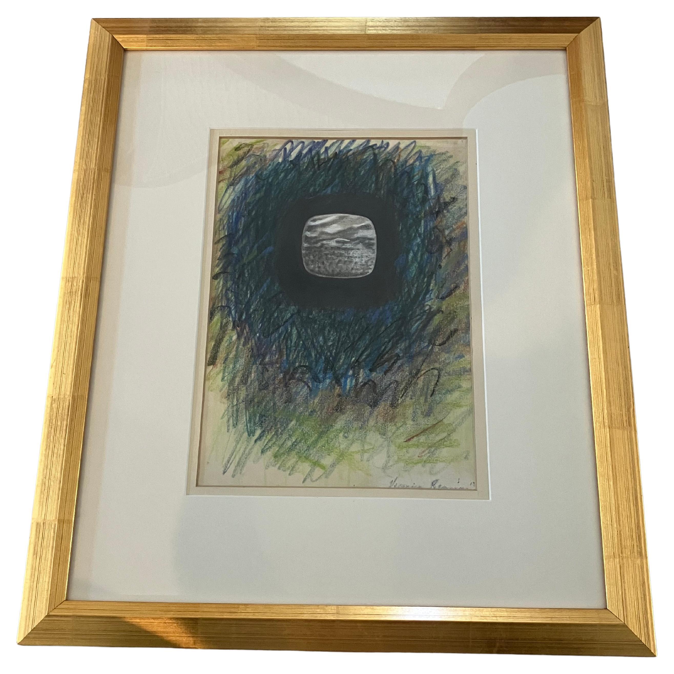Late Twentieth Century Abstract Pastel by Veronica Benning