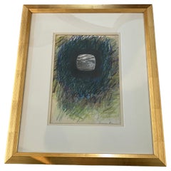 Late Twentieth Century Abstract Pastel by Veronica Benning