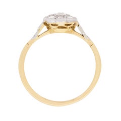 Late Victorian 0.60 Carat Old Cut Diamond Daisy Cluster Ring, circa 1900s