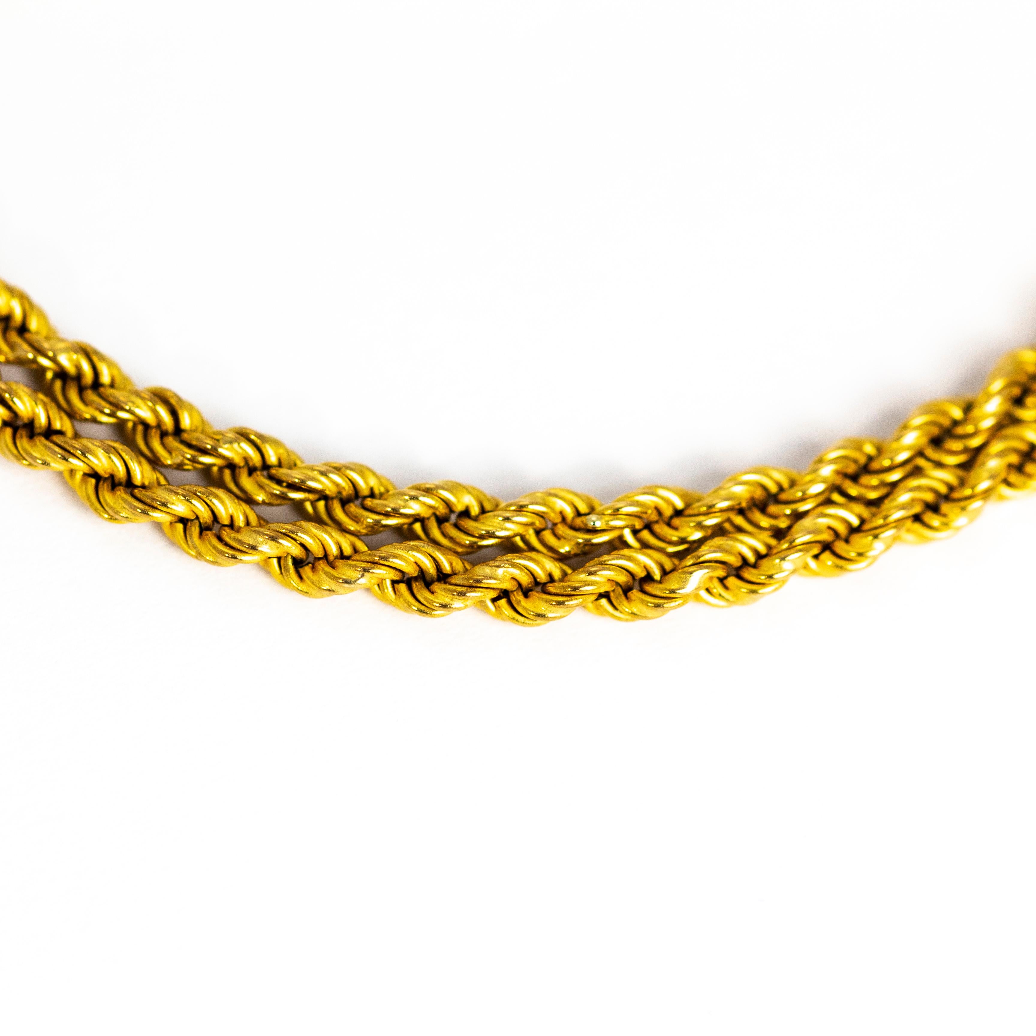 Women's Late Victorian 9 Carat Gold Tassel Necklace