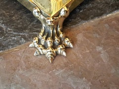 Late Victorian Adjustable Brass Standard Lamp