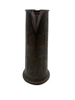 Late Victorian Austrian Bronze Art Nouveau Pitcher