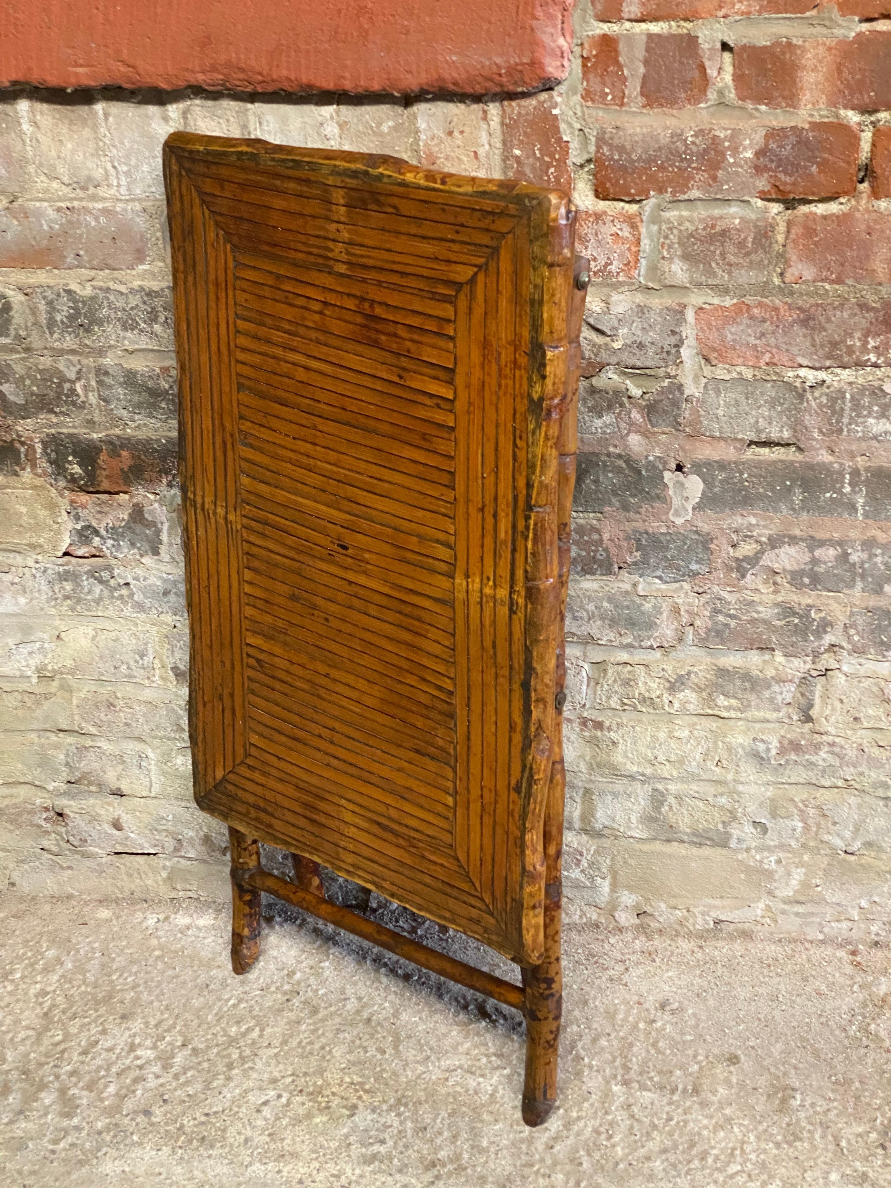 Late Victorian Bamboo Folding Table 6
