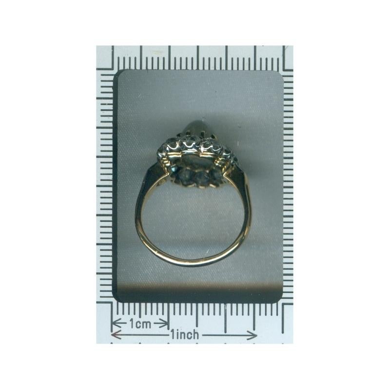 Late Victorian Bluish Moonstone '4.20 Carat' and Diamond '2.16' Carat Ring For Sale 6