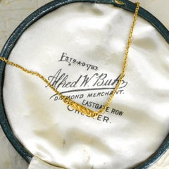 Late Victorian Boxed Pearl & Diamond Heart Locket Necklace, Circa 1900