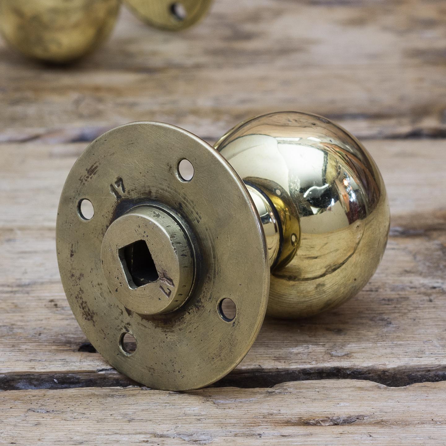 victorian brass door handles