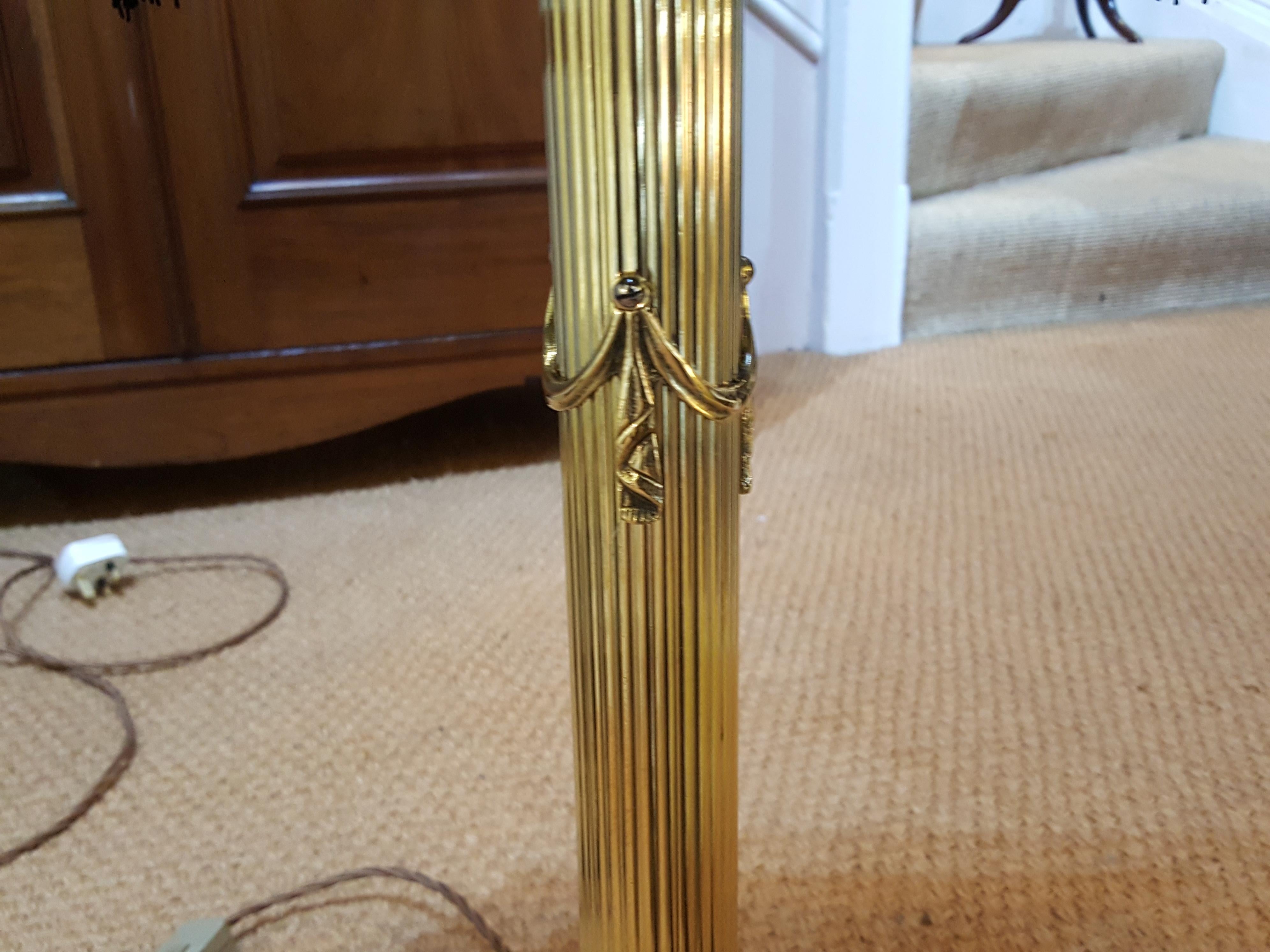 victorian brass oil lamp