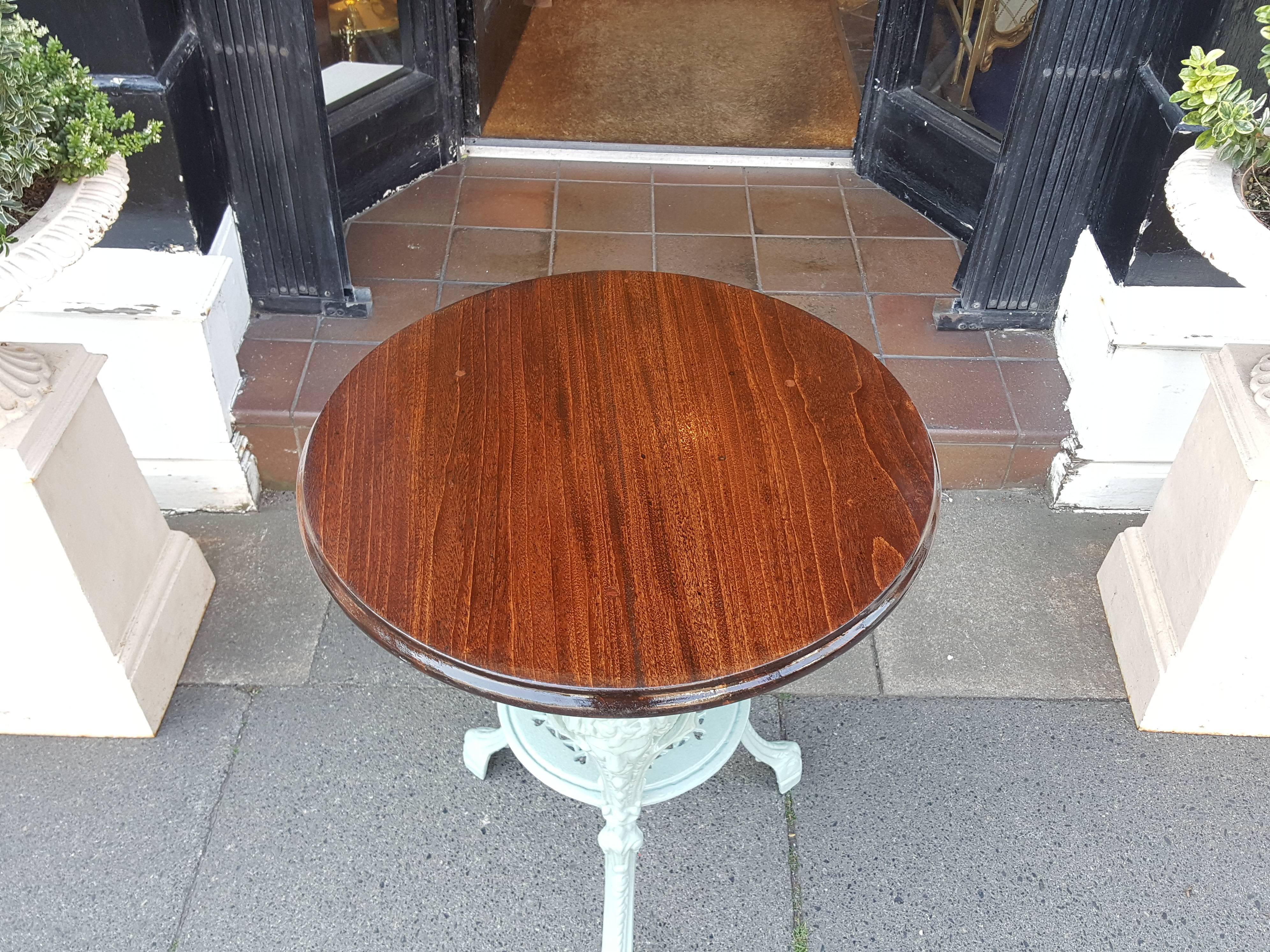 Late 19th Century Late Victorian Cast Iron Garden Table
