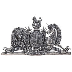 Late Victorian Cast Iron Royal Coat of Arms