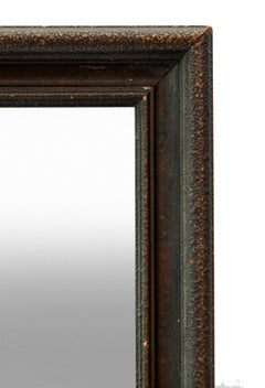 Late Victorian Dark Bronze Gessoed Wood Wall Mirror