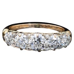 Late Victorian Diamond Half Hoop Ring  Circa 1890