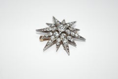 Late Victorian Diamond Star Brooch