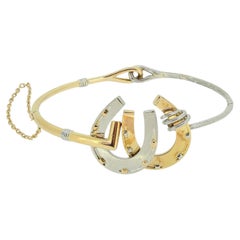Late Victorian Double Horseshoe Bangle