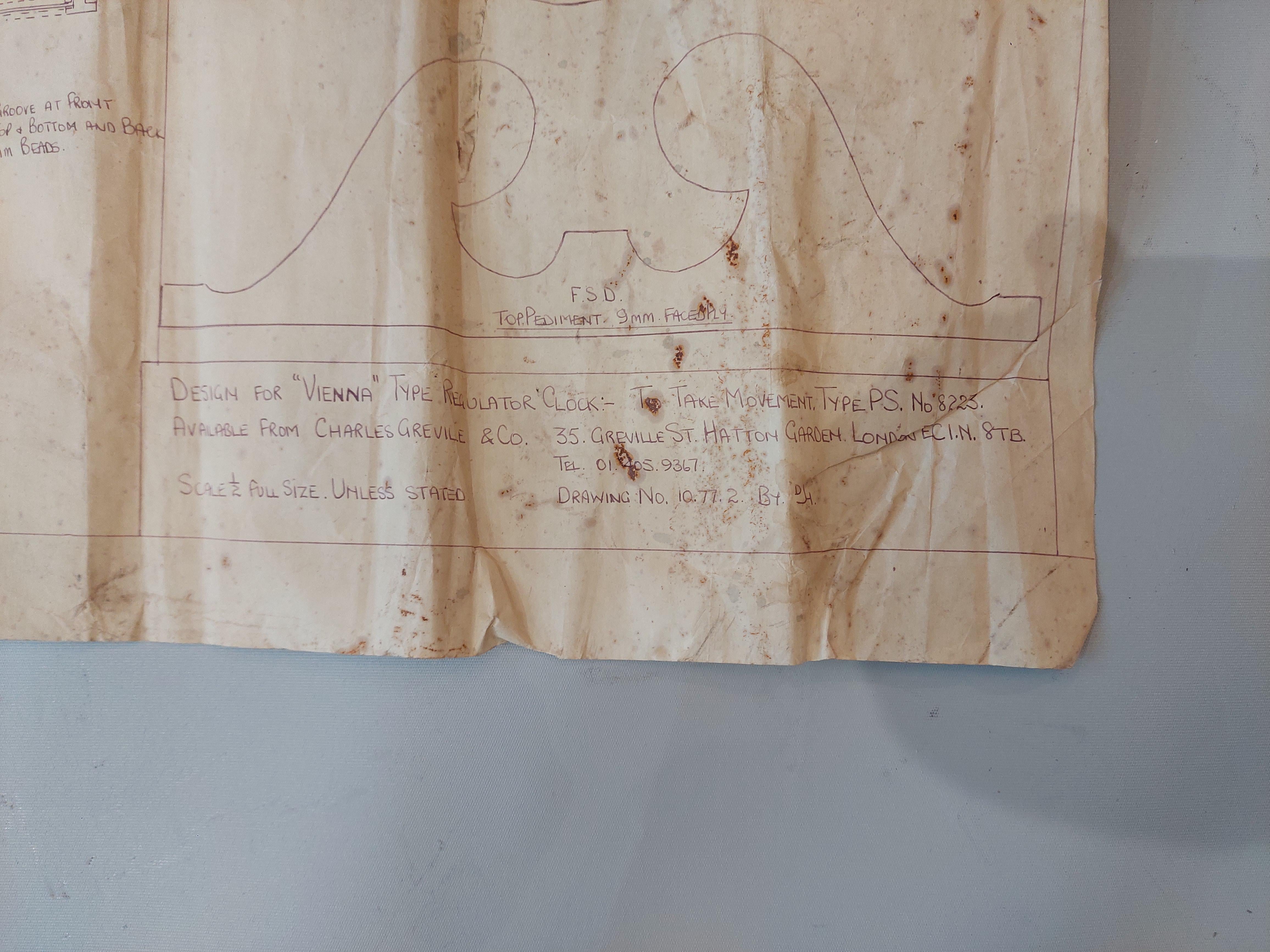 Reloj de pared Victoriano tardío de doble peso 